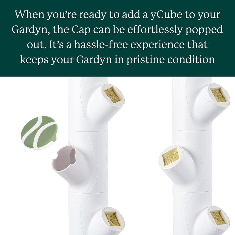 GARDYN Store Caps for Your Hydroponics Growing System & Indoor Garden - Perfect Solution for a Cleaner & More Beautiful Garden - Must-Have for Growing Fewer Than 30 Plants - 5 Pack, Sage Green - Image 4